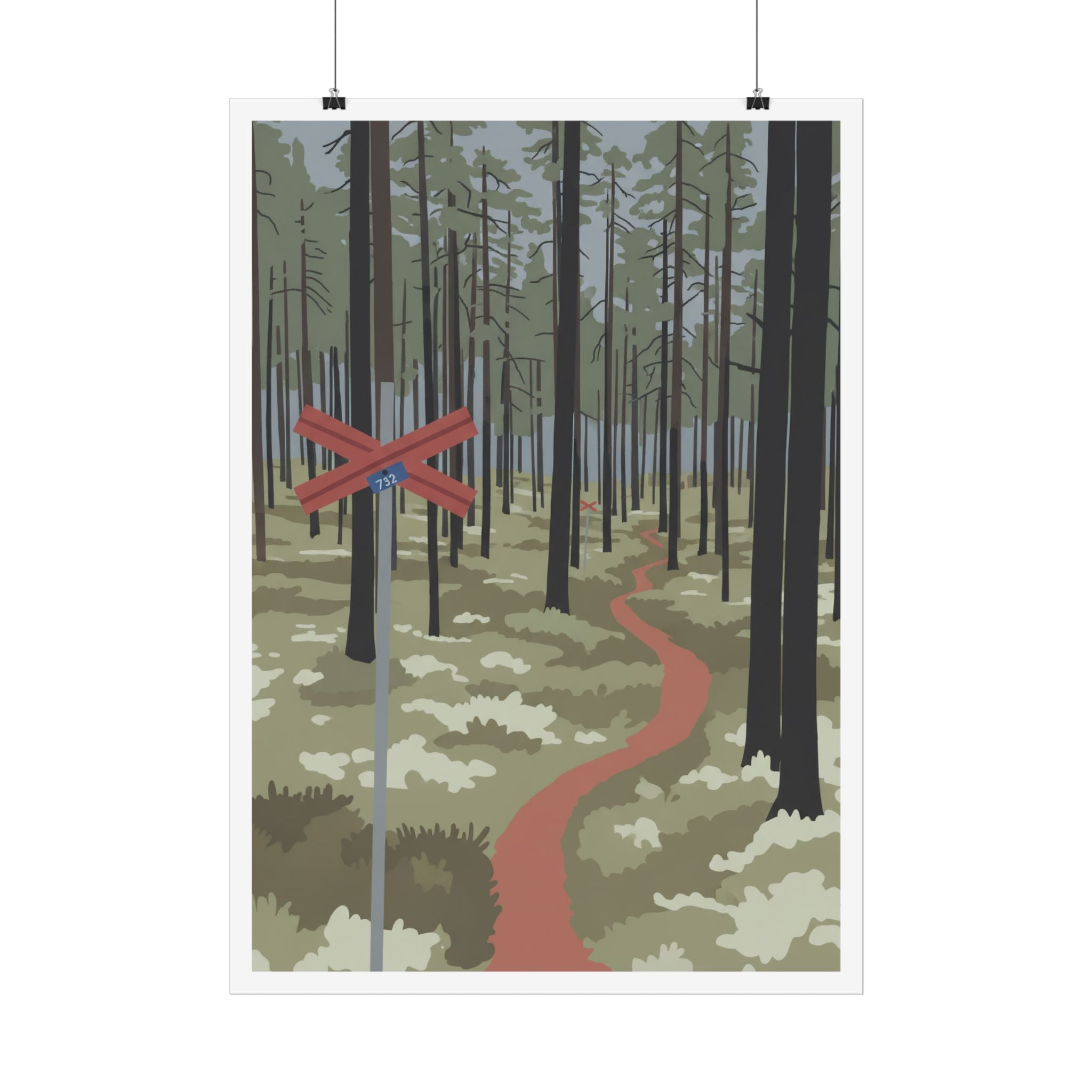 Vintage Sweden Hiking Poster - Nordic Lifestyle