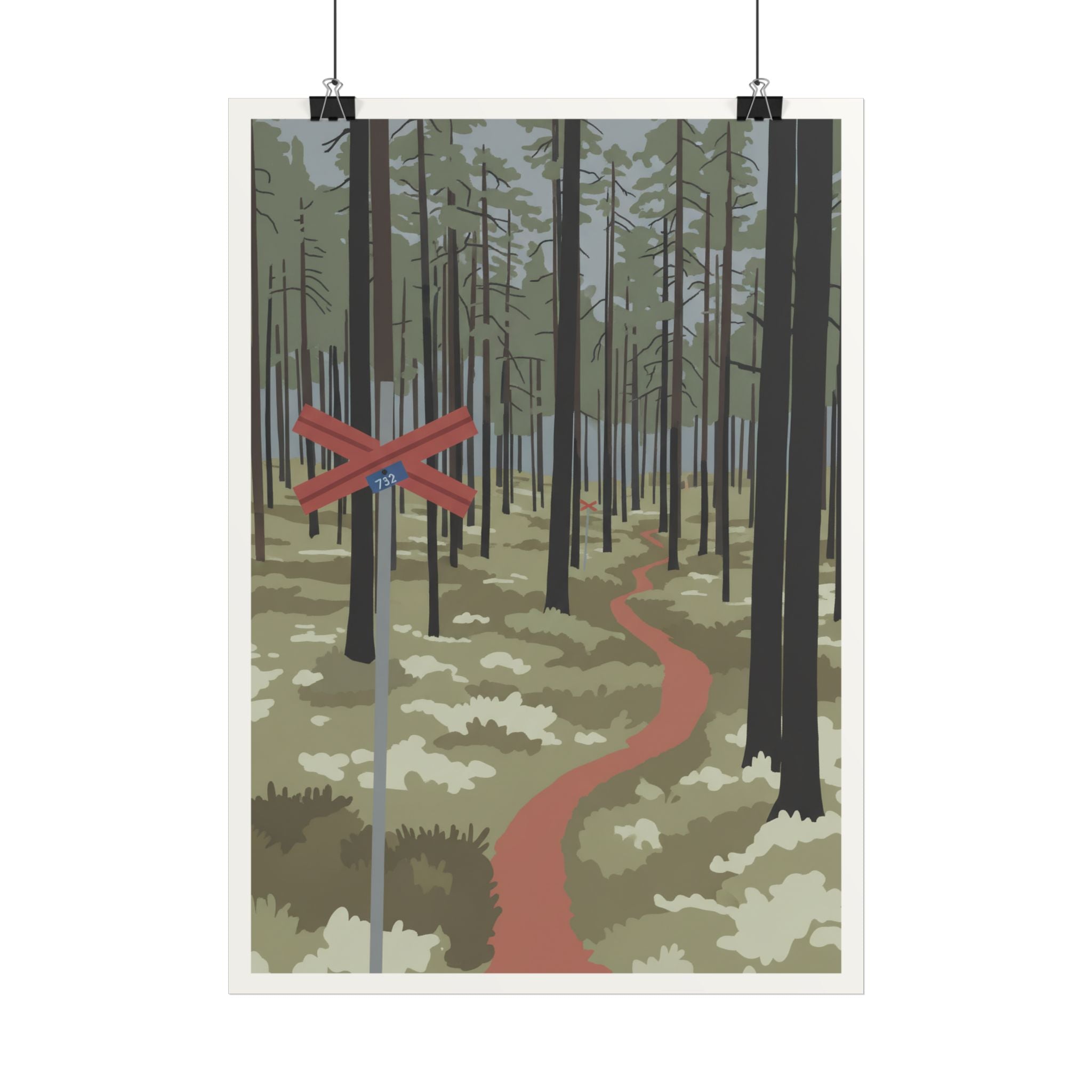 Vintage Sweden Hiking Poster - Nordic Lifestyle