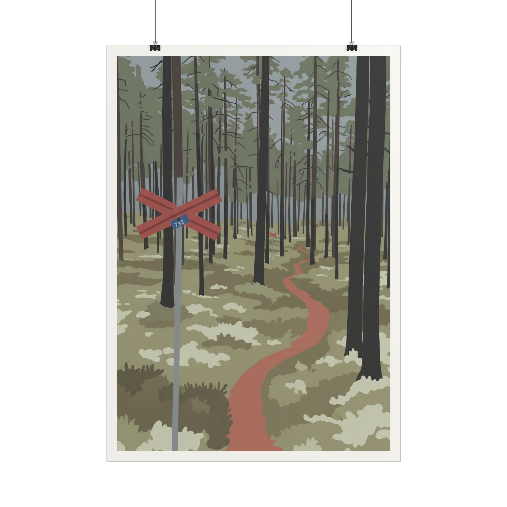 Vintage Sweden Hiking Poster - Nordic Lifestyle